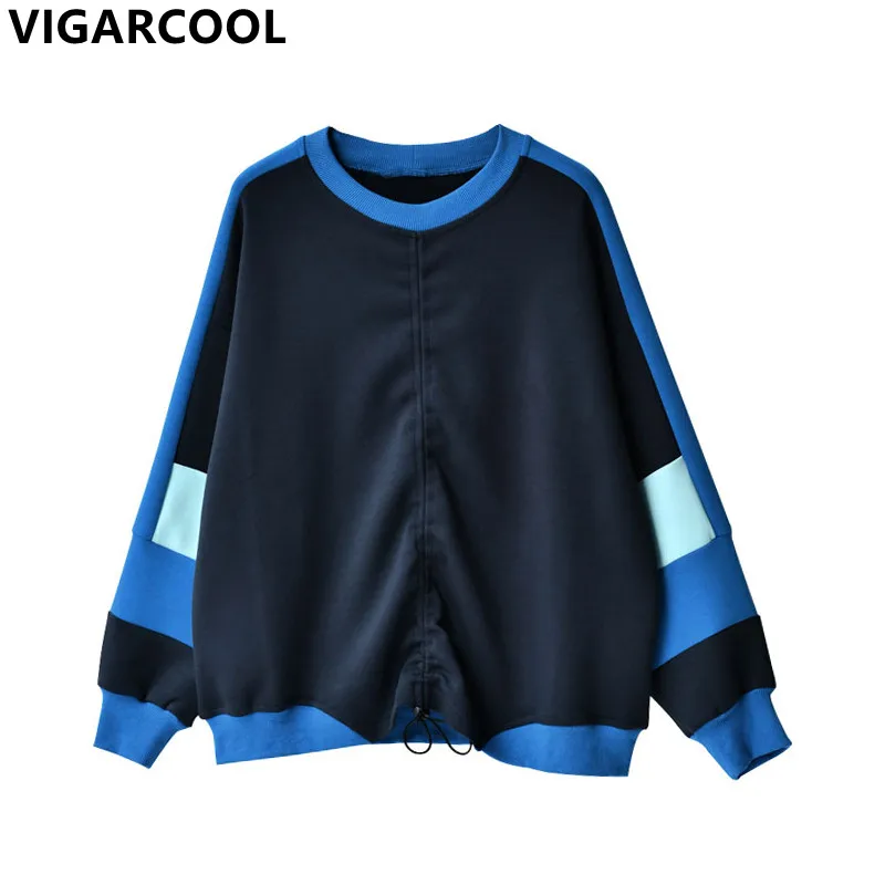 

Женский пуловер с круглым вырезом, Свободный Повседневный спортивный свитер в Корейском стиле, подчеркивающий возраст