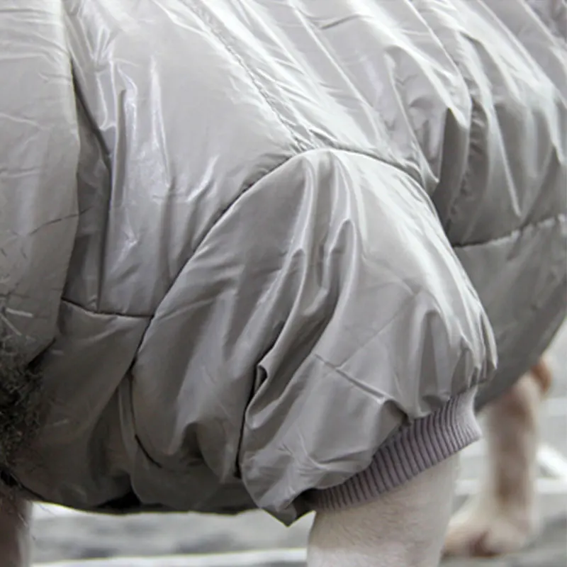 Зимняя куртка для собак теплая плотная водонепроницаемая с мягким меховым