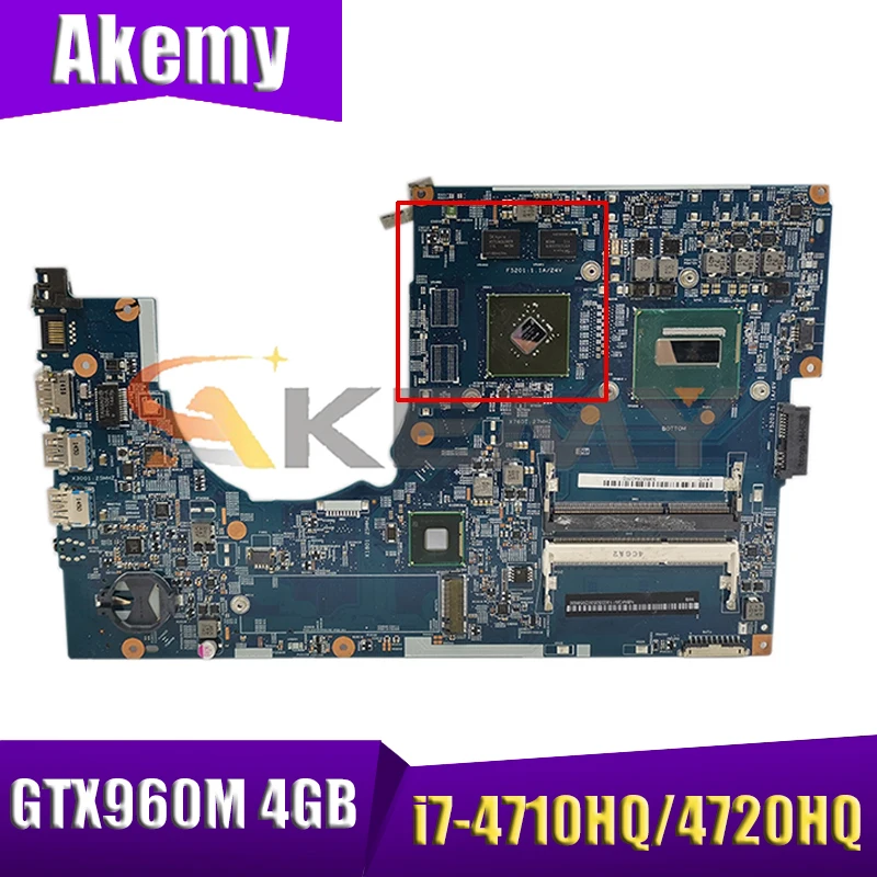 

Материнская плата для ноутбука ACER Aspire V Nitro V7-791 V7-791G, 14204-1M с процессором i7-4710HQ/4720HQ GTX960M 4 Гб GPU 100%, полностью протестирована