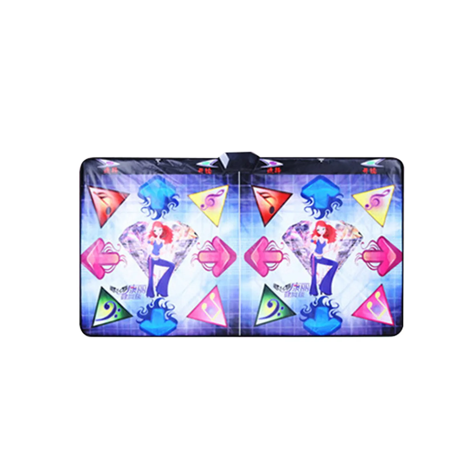 

Dance Mat Birthday Gift Anti Slip PVC For PC TV With Wireless Receiver English Version Remote Controller Foldable Double Players