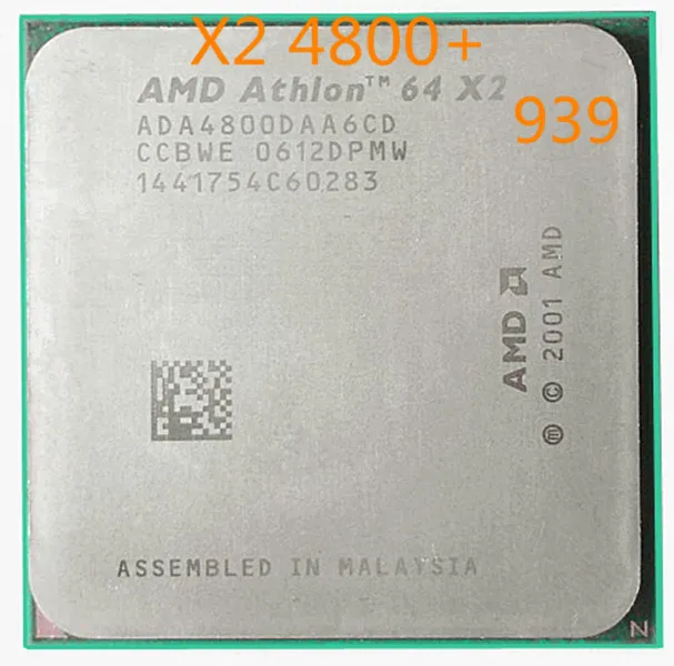 Двухъядерный процессор AMD Athlon X2 4800+ 2,4 ГГц процессор X2 4800+ ADA4800DAA6CD hembra 939PIN