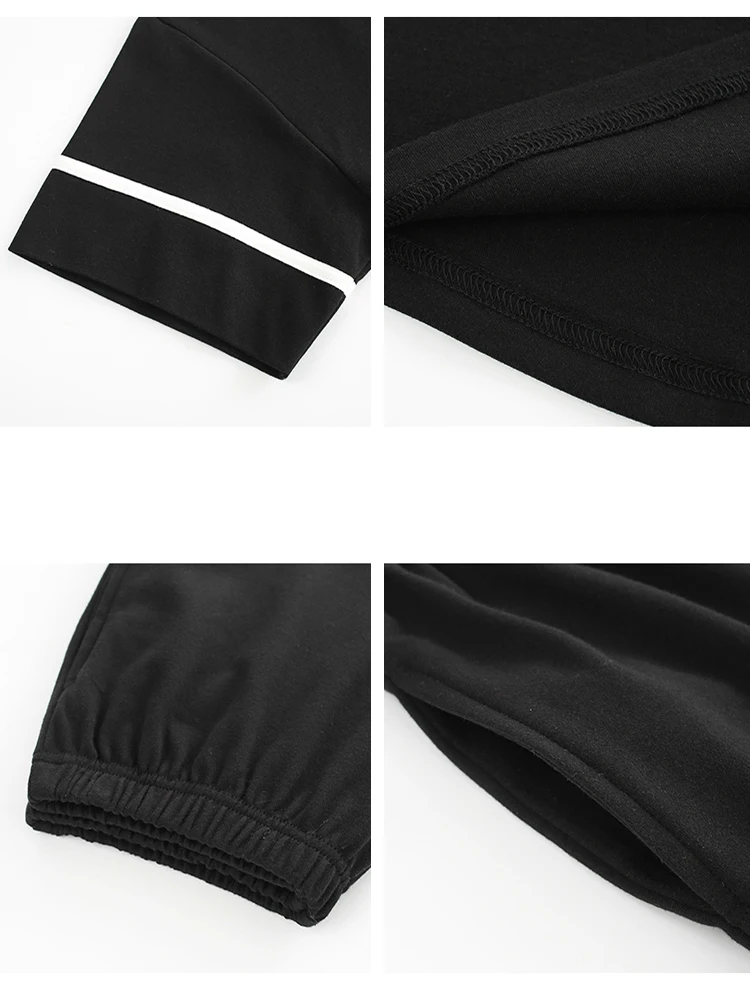 

BZEL Black Casual Homewear Women's Sleepwear Sets Soft Cotton Ladies Pajamas Suit Sexy V-Neck Underwear Large Size Pijama Pyjama