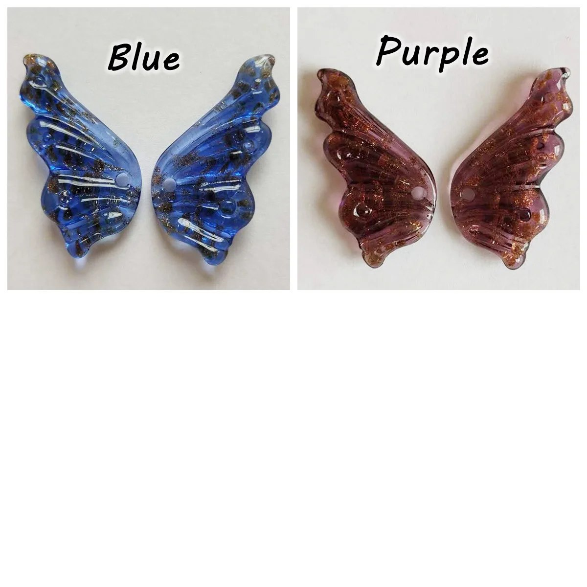 Бусины из фольги для изготовления ювелирных изделий 38x19 мм 1 пара - купить по