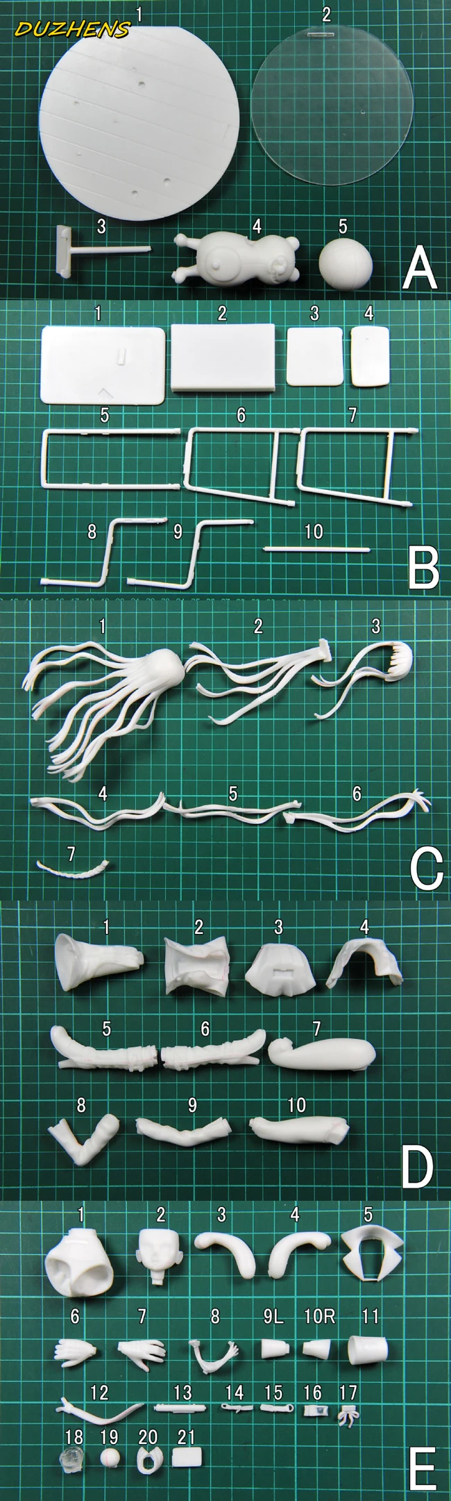 

Resin white model Super Danganronpa Despair School Kirigiri Kyouko Action Figure Anime Figure Model Toys Figure Doll Gift