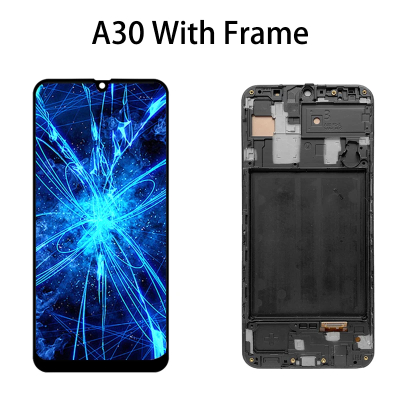 ЖК-дисплей Super Amoled с сенсорным экраном дигитайзер в сборе для Samsung Galaxy A30 A50 A305N A505N