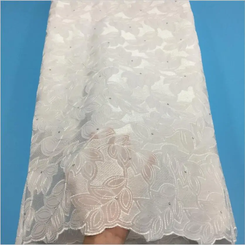 

African Lace Fabric High Quality Lace 2021 Swiss Voile Embroidered African Dry Lace for Wedding