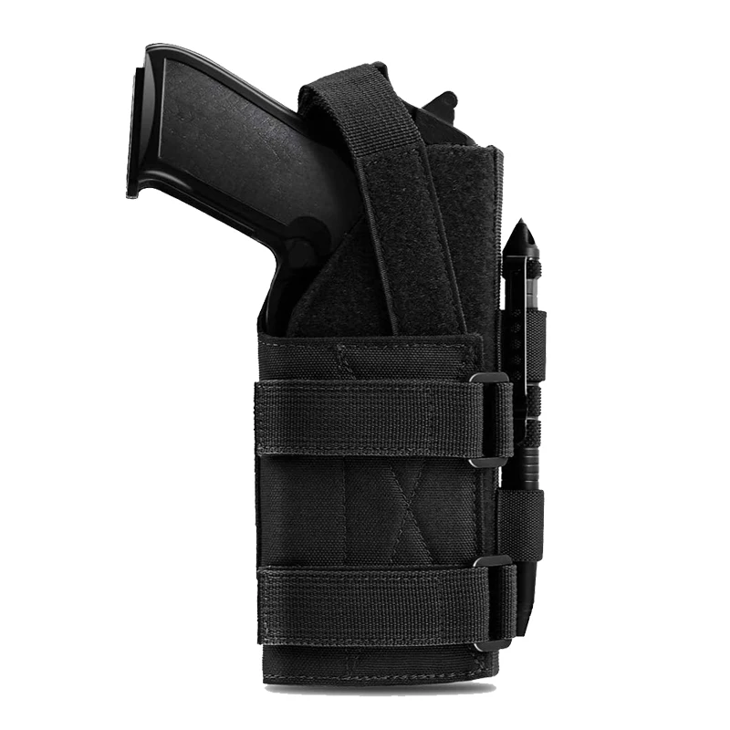 

1000D Tactical Molle Gun Holster for Right Hand Shooters Pistol Holster Pouch for Handgun Beretta Revolver Glock 1911 17 92 96