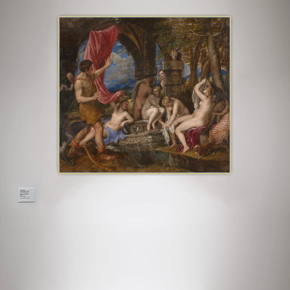 

Citon Tiziano Vecellio《Diana And Actaeon》Canvas Art Oil Painting Artwork Poster Picture Wall Decor Home Interior Decoration