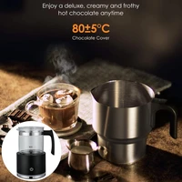 700ml detachable automatic electric milk frother heat foam maker coffee egg cream stirring blender stainless steel cup glass eu