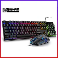 led lol gaming accessories mechanical keyboard wired mouse kit 104 keycaps with rgb backlight teclado gamer ergonomic pc laptop