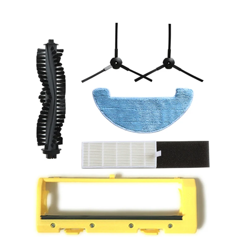 

Roller Main Brush Cover Side Brush HEPA Filter Mop Cloth for Ilife A4s Robotic Vacuum Cleaner Spare Parts Accessories