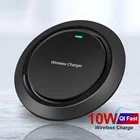 Беспроводное зарядное устройство QI, 10 Вт, для iPhone 12 Pro Max, быстрая зарядка USB, беспроводное зарядное устройство для Xiaomi, Samsung S20, Huawei