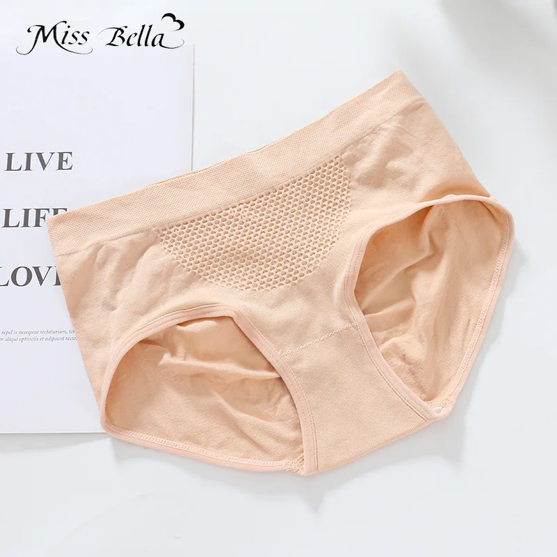 Женские хлопковые трусики с 3D эффектом пуш ап розовые ребристые дышащие из 100%