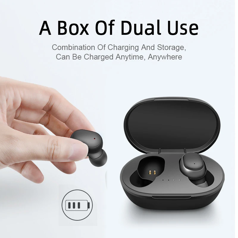 A6S TWS Wireless fone Bluetooth Earphones Mini Earbud noise cancelling With Mic earbuds Sports Gaming Headphone For Redmi Xiaomi |