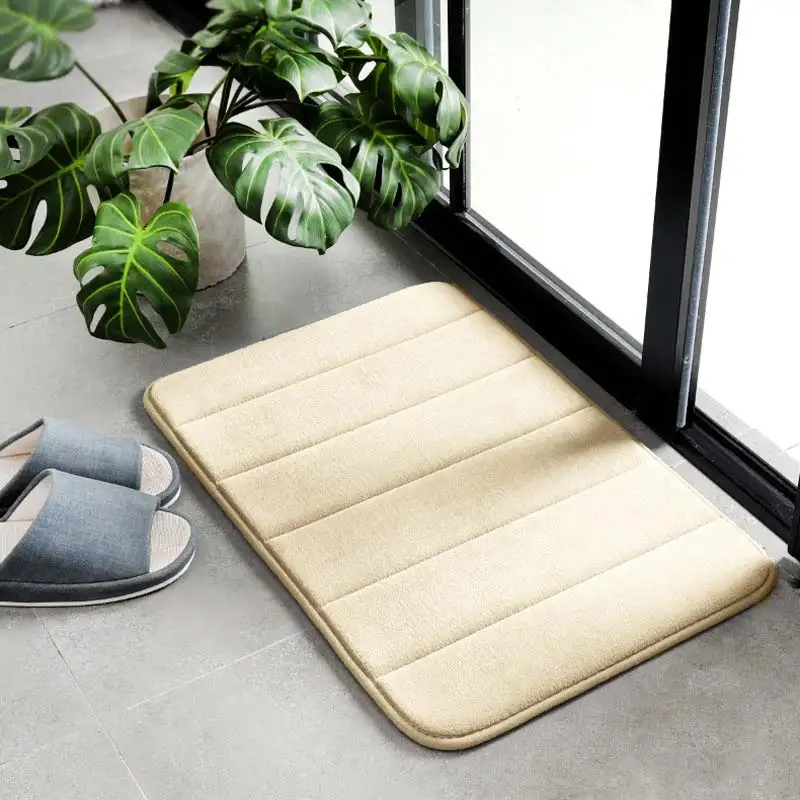 Fashion 1PC 40*60cm Bath Mat Bathroom Carpet Water Absorption Rug Shaggy Memory Foam kitchen Floor | Дом и сад