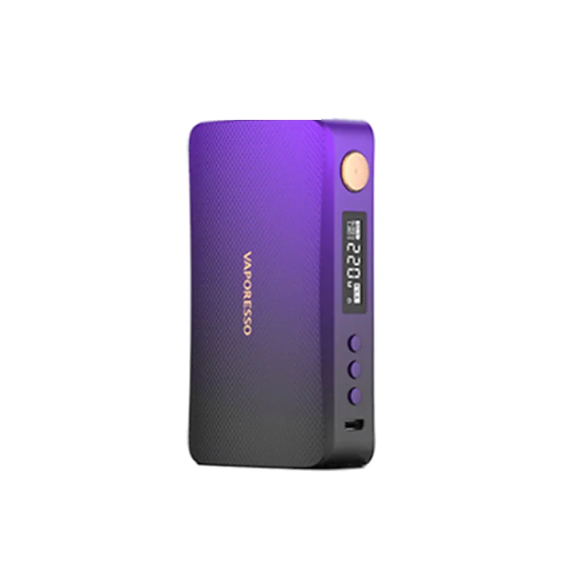 Vaporesso GEN Mod 220 Вт коробка мод электронная сигарета Vape подходит для электронных сигарет с двумя аккумуляторами 18650 SKRR S бак испаритель пара - Цвет: purple black