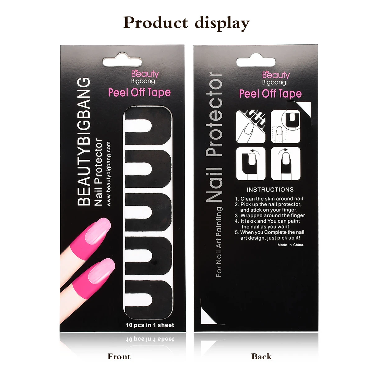 BeautyBigBang защита для ногтей новая отшелушивающая лента дизайна Наклейка краски