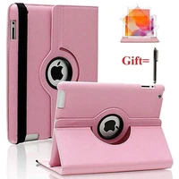 cover for apple ipad 234 9 7 inch a1460 1458 a1416 a1430 a1403 a1395 tablet case pu leather 360 degree rotating bracket cover
