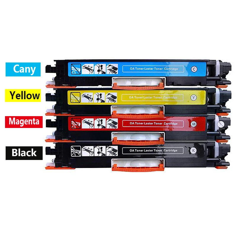 

CE310 CE310A -313A 126A 126 совместимый цветной картридж с тонером для принтера HP LaserJet Pro CP1025 M275 100 Color MFP M175a M175nw