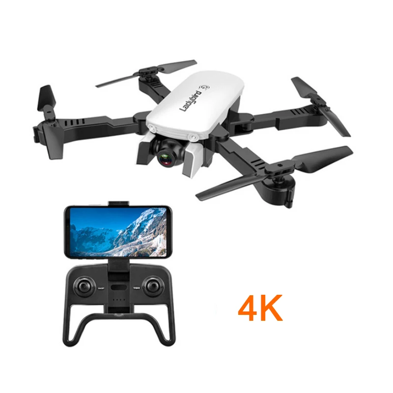 white 4K ba1 R8 1808 Дрон с двойной камерой 1080P 4K PX1600W HD WiFi FPV оптический поток Автоматическая красота RC Квадрокоптер вертолет XS816 SG106 - Цвет: white 4K ba1