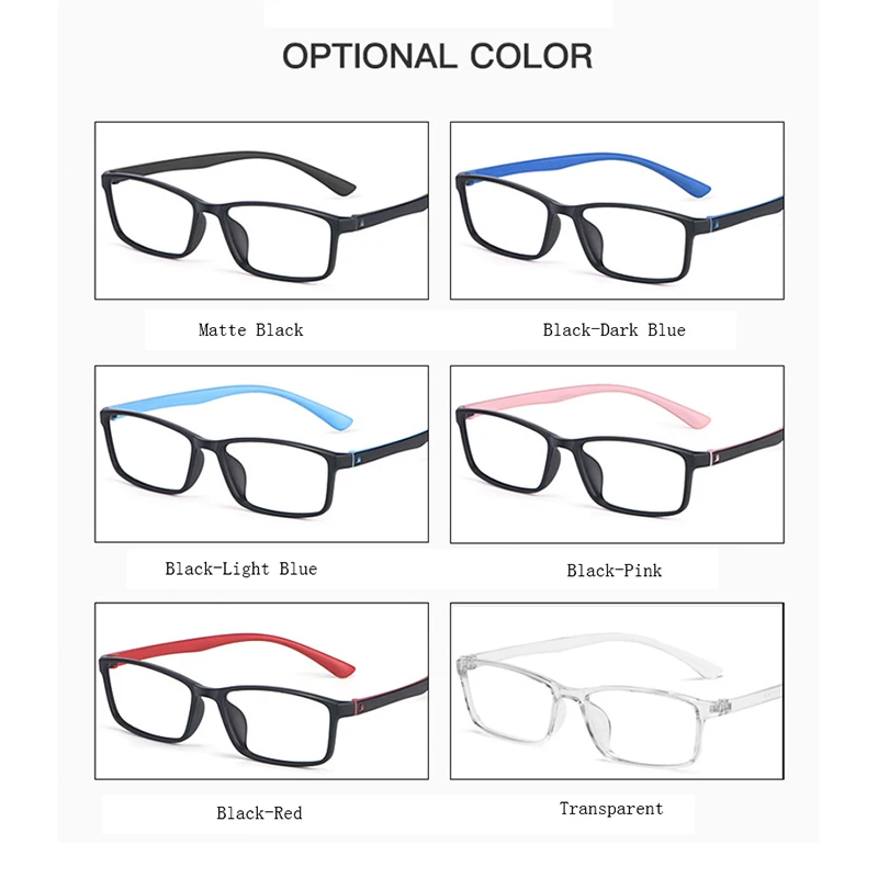 Фотохромные солнцезащитные очки унисекс для близорукости прямоугольные TR без