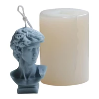 mini figure statue silicone soap candle mold resin crafts decoration silicone plaster mold