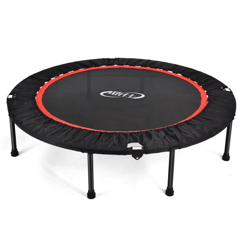 Red Высококачественный 40 ''немой круглый профессиональный фитнес-батут для взрослых с поручнем детская пружинистая кровать оборудование для снижения веса - Цвет: Red