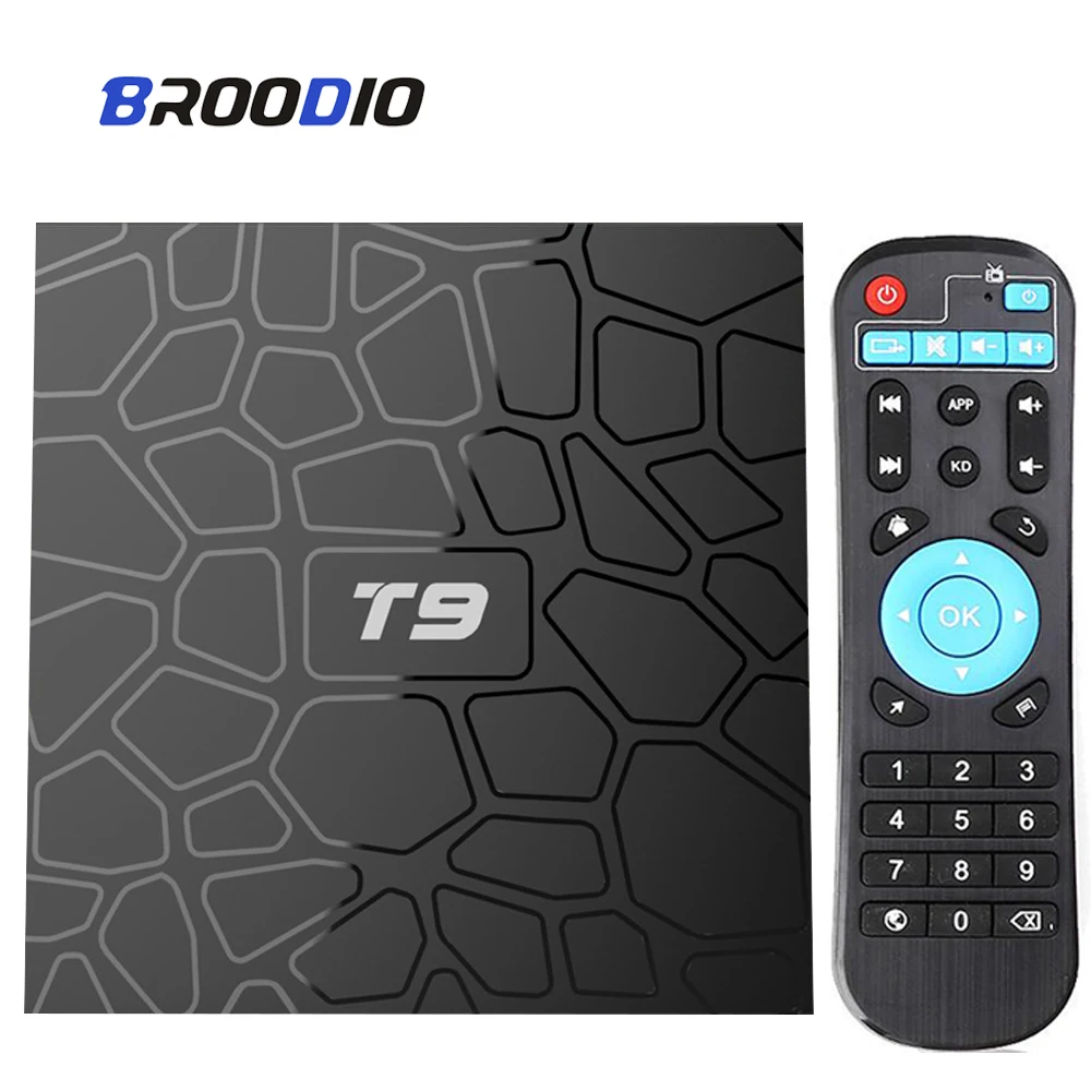 T9 TV Box Android 8.1 Smart TV Media Player TVE RK3318 Octa Core 4K Tvbox Android 2.4G 5G Wifi Mini Box 4GB RAM Set-top Boxes