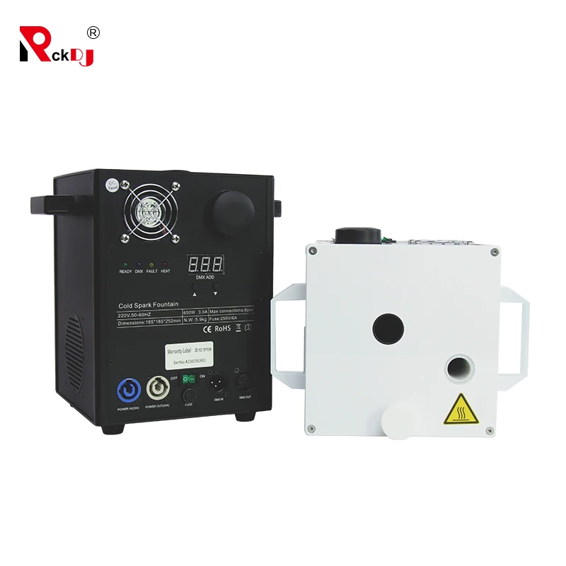 Новое поступление 2шт Мини 650 Вт холодная искра машина с Flightcase и 20 пакетов Ti