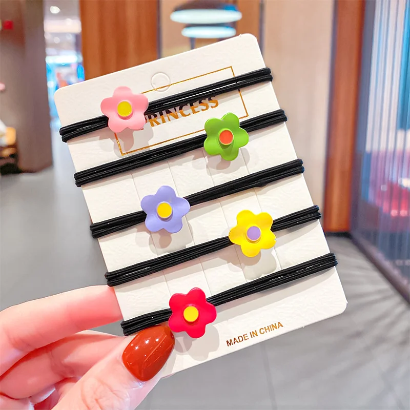 Элегантная Маленькая повязка на голову с цветами Цветочная резинка узлом