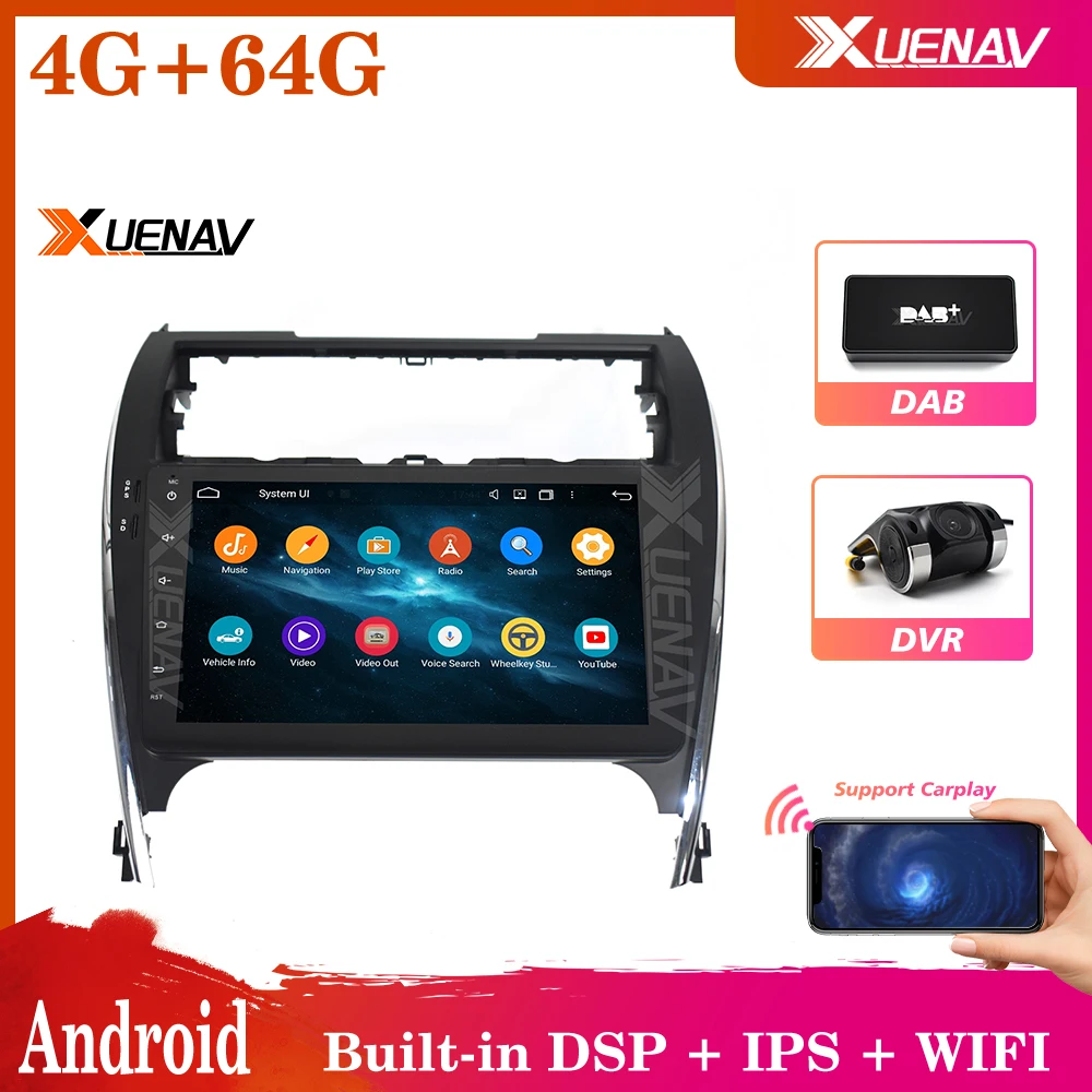 

Автомагнитола на Android, мультимедийный проигрыватель для Toyota camry 2012-2015, автомагнитола 2din с сенсорным экраном, автомагнитола, 1 заказ