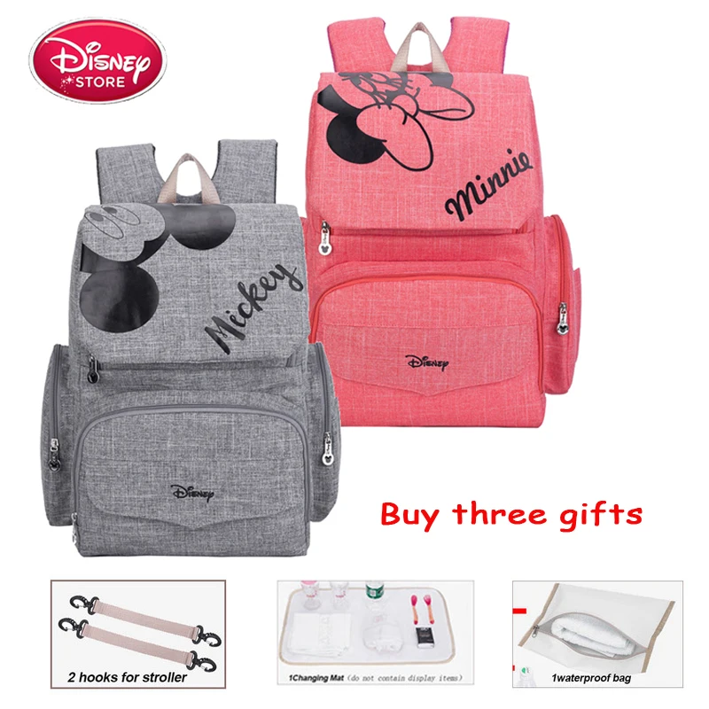Сумка для подгузников для мам disney, сумка для кормящих подгузников для мам, сумка для ухода за ребенком, рюкзак для путешествий, дизайнерские сумки с Микки и Минни