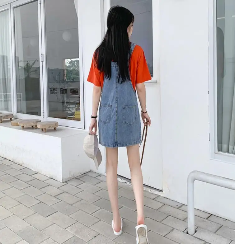 Летнее Ковбойское платье с вышивкой платья на бретельках цветочной свободный