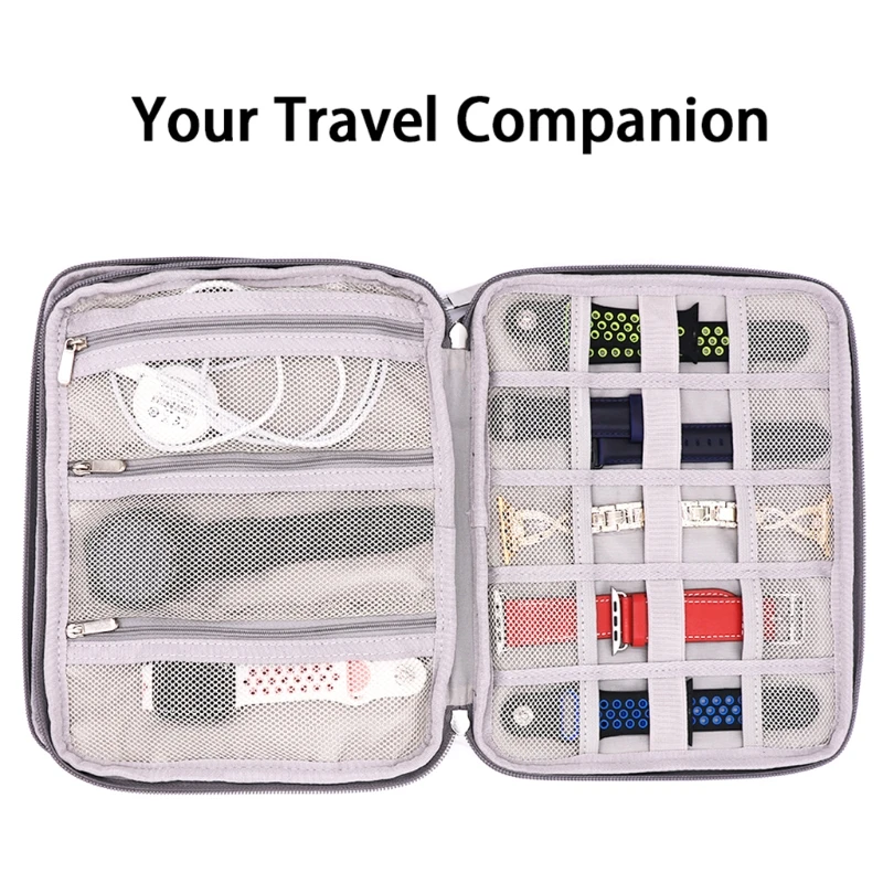 

Portable Watch Strap Organizer Watch Band Box Storage Bag Holder Multifunctional Travel Case Pouch