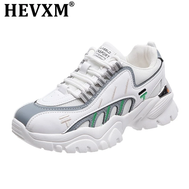 

Women Chunky Fashion Sneakers New Female Black White Platform Shoes Thick Sole Casual Shoes Woman Non-Slip Comfortable Sneakers