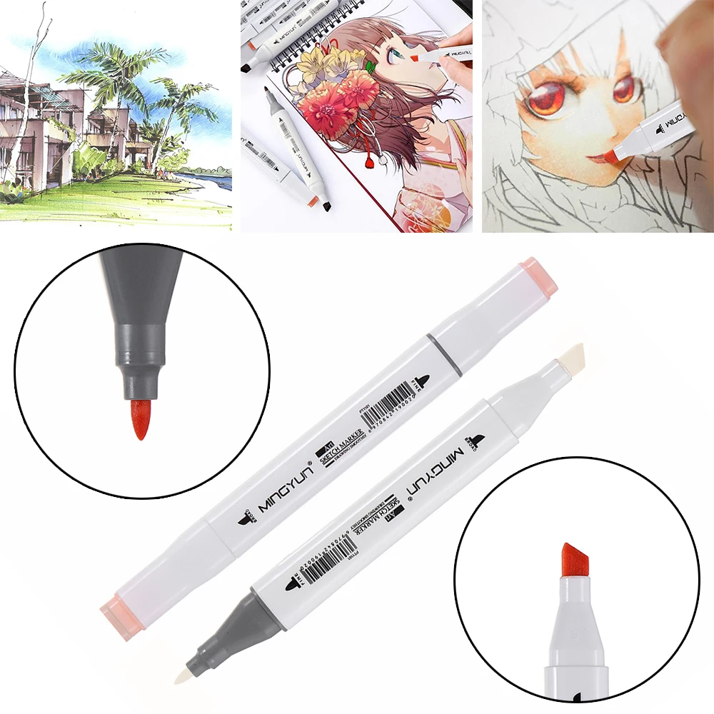 Двусторонние маркеры для кистей 16 цветов|Кисти рисования| |