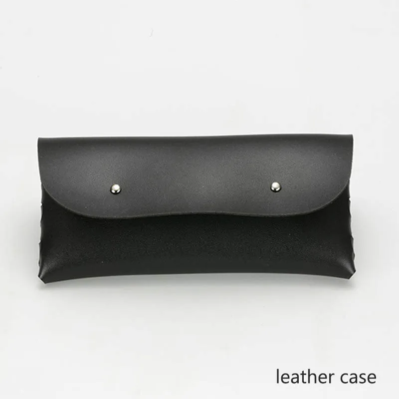 1 комплект переносные очки тканевый Кожаный Чехол для очков Черный дорожный