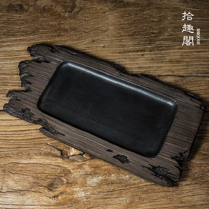 

Manual coarse pottery tea tray imitation ceramic pot bearing deadwood tea saucer kunfu tea water dry plate tea sea