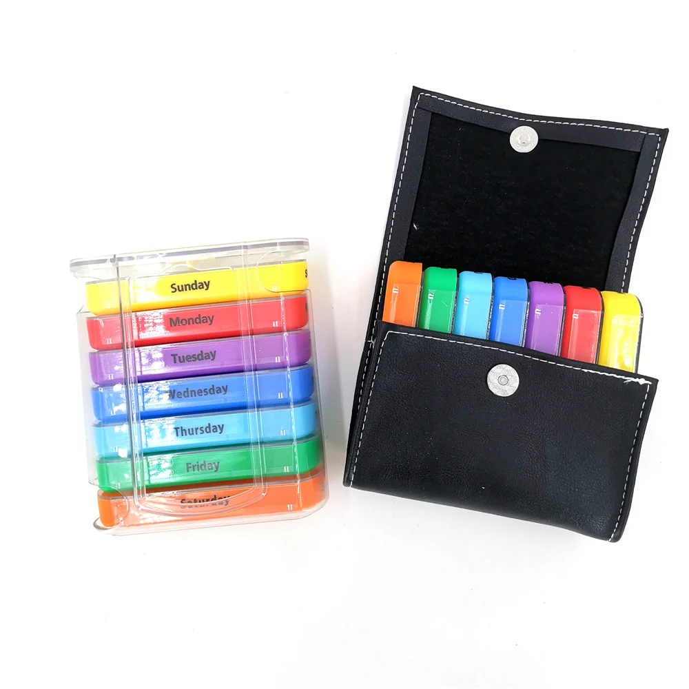 Контейнер для таблеток на 7 дней в неделю органайзер с 28 отделениями пластиковый