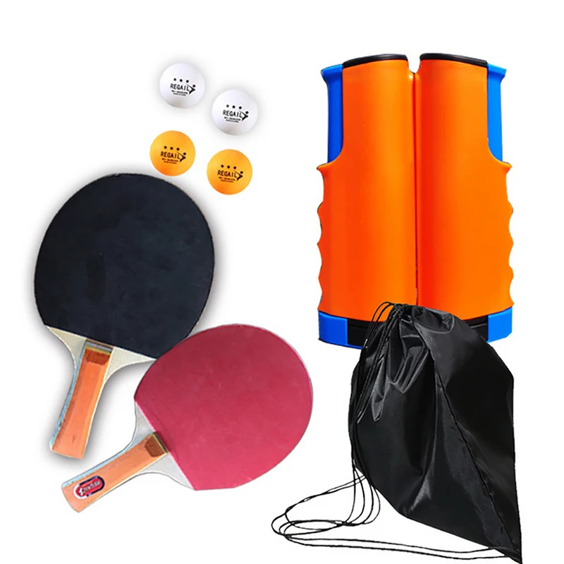 

Professional Table Tennis Sports Trainning Set Racket Blade Mesh Net Ping Pong Student Sports Equipment Simple Portable