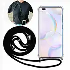 Чехол для Huawei P50 Pro, Прозрачный ударопрочный чехол для телефона Huawey Hauwei P 50 P50 Pro, тонкий ожерелье, шнур, ремешки с веревкой, чехол