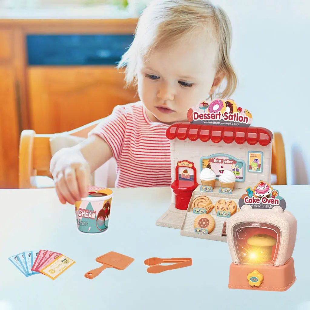 

Electric Bread Maker Pizza Shelf Clip Ice Cream Cup Cookies Little Chef Play Food Baking Pretend Play Toy Play