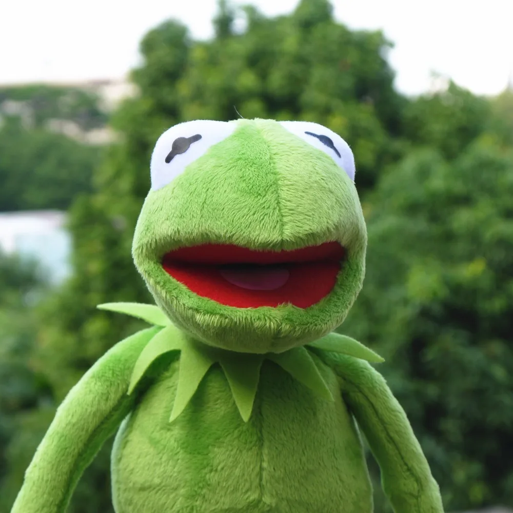 

40cm Plush Kermit Frog Sesame Street Frogs doll The Muppet Show Plush Toys Birthday Christmas Plush Stuffed Doll For Kids