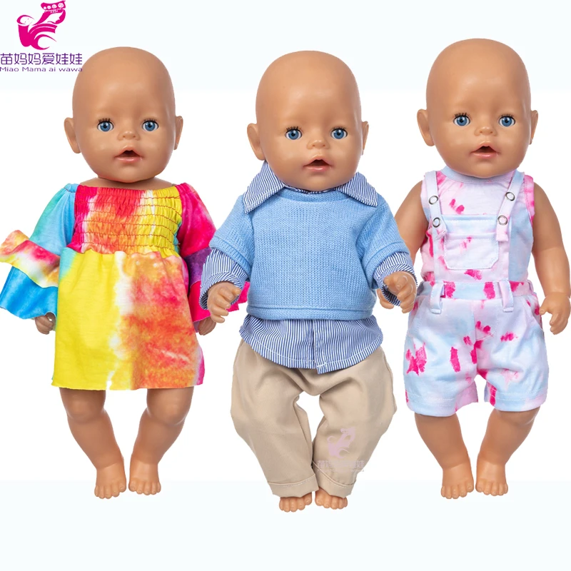 

Кукольная одежда 43 см для ухода за ребенком для мам Для 18-дюймовой Девушки Одежда для кукол игрушки одежда Baby Doll носит