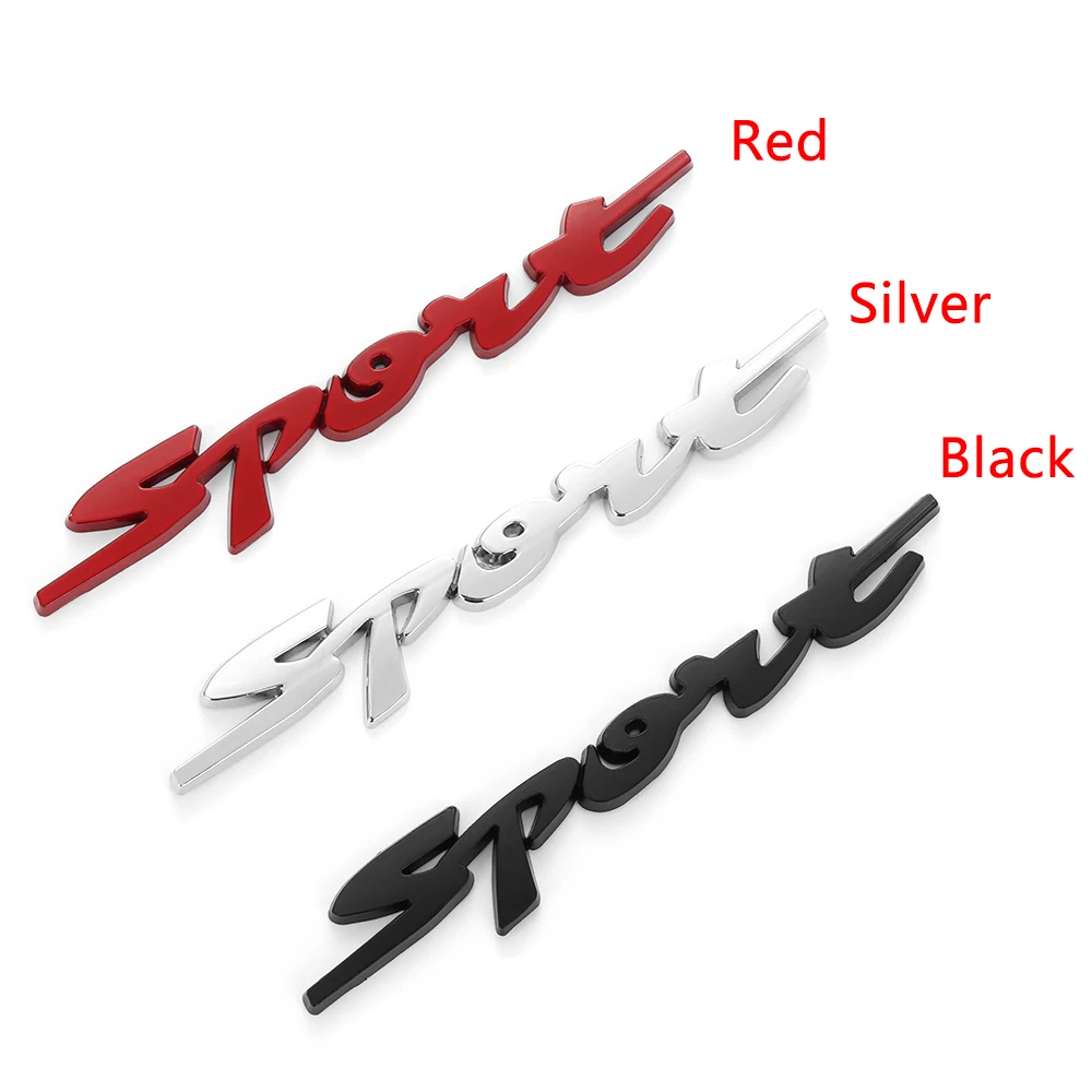 Спортивная эмблема значок Дверь Наклейка 3D ABS хром логотип автомобиля стикер для