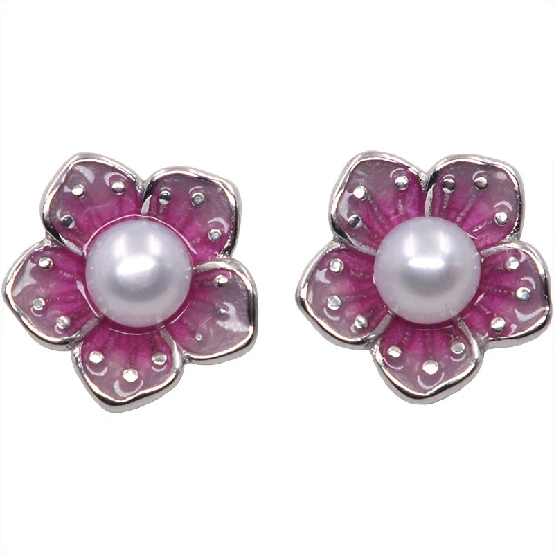 Милый стиль 925 пробы серебряные серьги для женщин романтические ювелирные