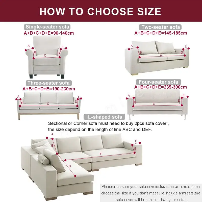 

45 Solid Color Elastic Sofa Cover for Living Room Universal Sectional Couch Covers Spandex Stretch Sofa Covers 1/2/3/4 Seater
