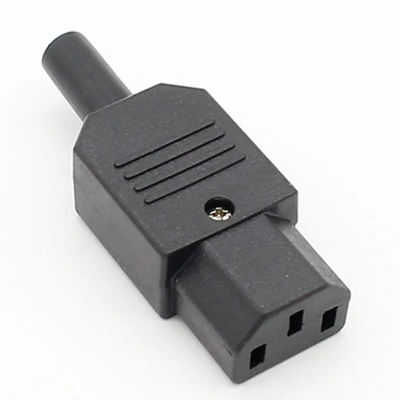 Новая оптовая цена черный IEC 320 C13 гнездовой разъем Rewirable питания 3pin 10A/250
