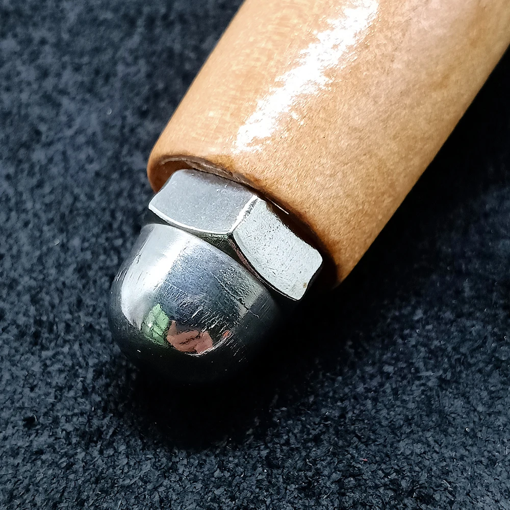 

Leather Carving Hammer Nylon hammer head with wood handle 300gram