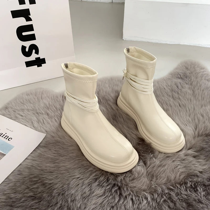 

Женские ботинки челси из натуральной кожи, Нескользящие женские ботинки, новые модные черные, белые